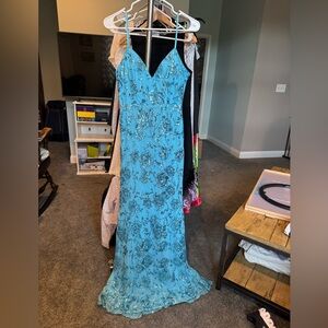 Lulu's Teal Sequin Dress